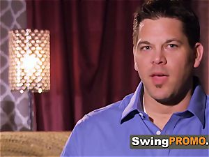 young swingers test jealousy with strippers
