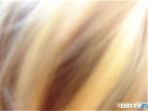 dirty Flix - light-haired bombshell tricked into outdoor sex